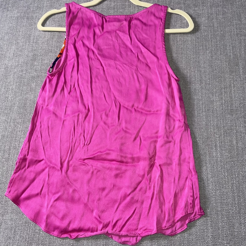 Floreat by Anthropologie Tank Top Womens XS Pink Summer Wear Scoop Neck Pullover - Picture 4 of 9